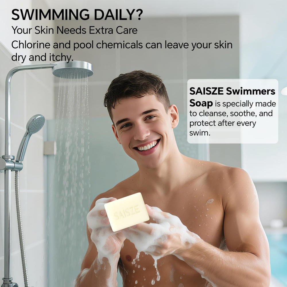 SAISZE close-up texture of the soap bar highlighting gentle lather for clean skin