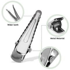 salbsever open clip showing spring mechanism and smooth edges for easy use