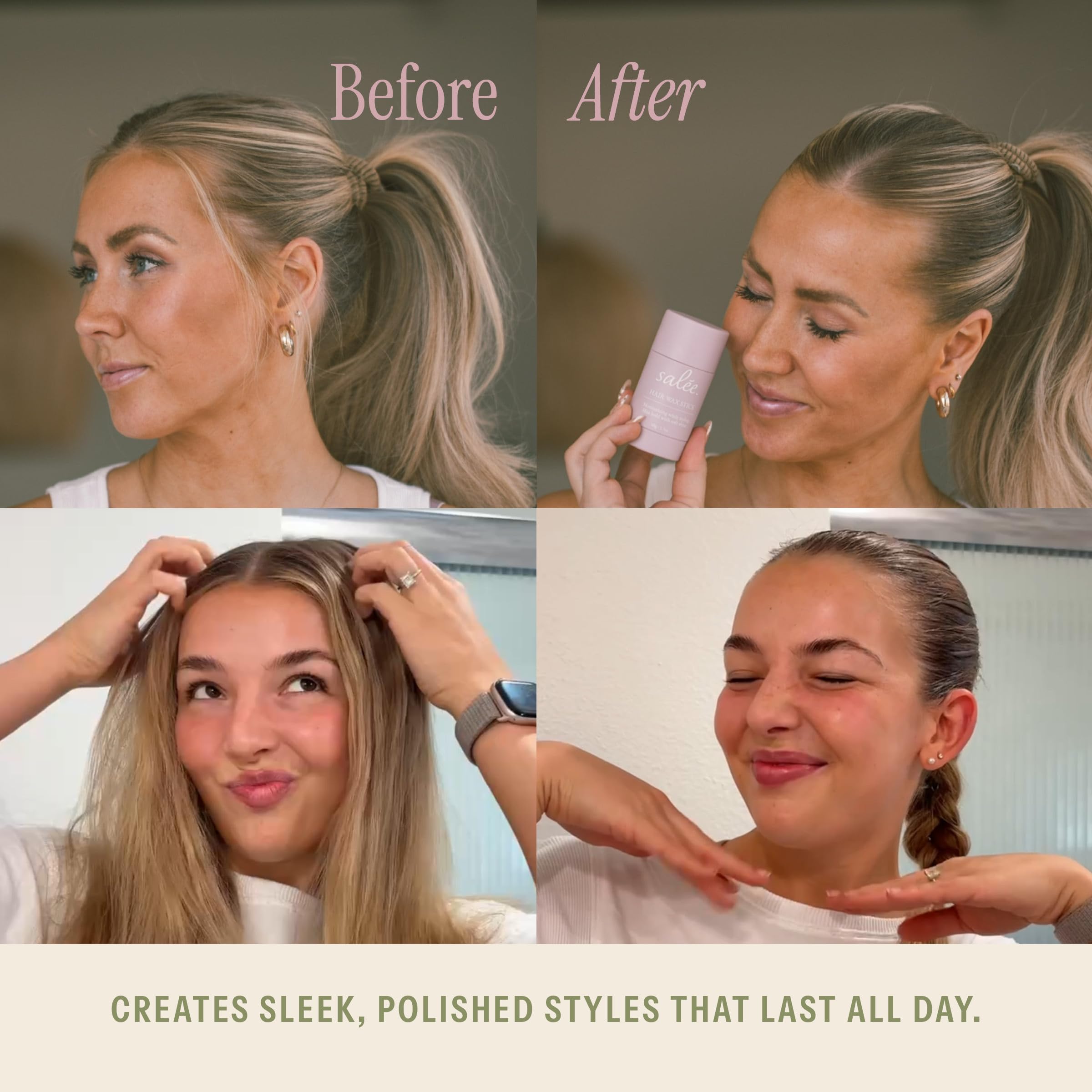 SALEE. smoothing cream on hair strand enhancing curl definition