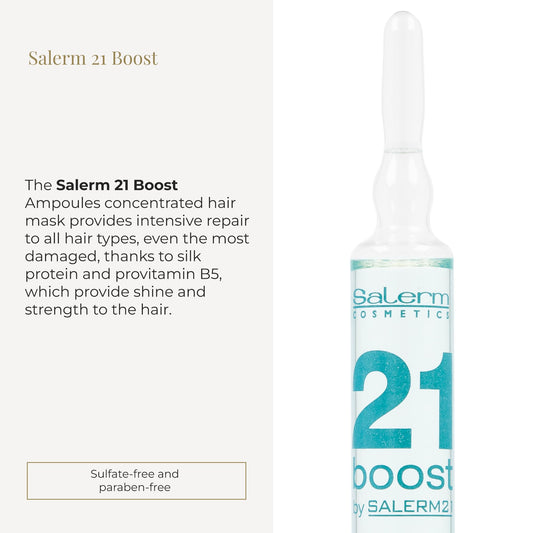 SALERM single ampoule close-up highlighting concentrated formula benefits