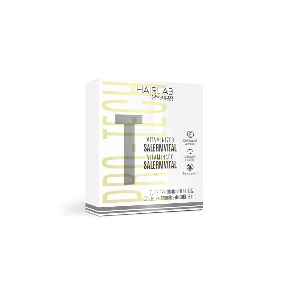 SALERM Vitaminado front bottle showing label and glossy finish for instant shine