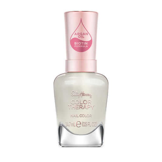 Sally Hansen bottle front view shows pearlescent shade and salon finish