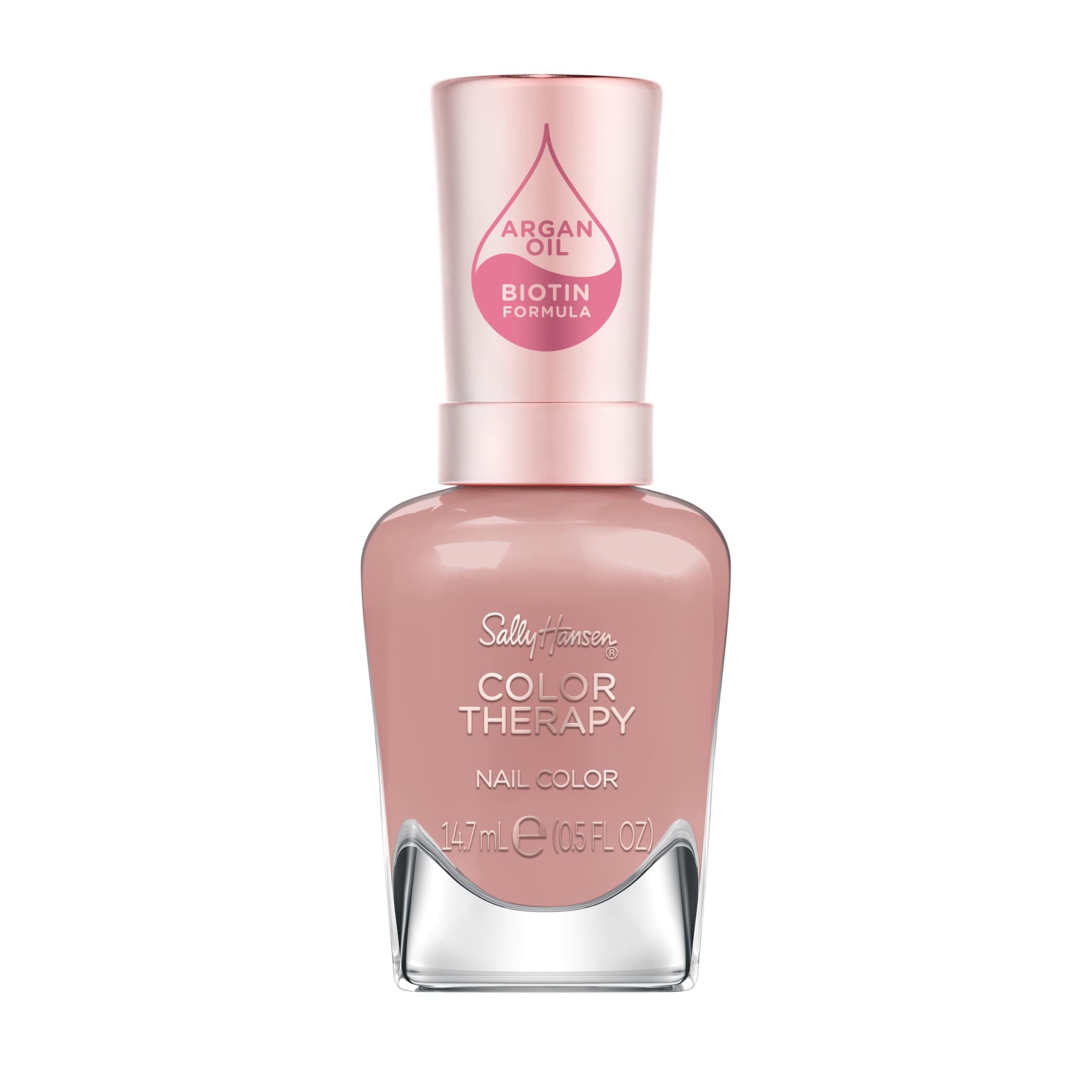 Sally Hansen front packaging showing mauve-pink shade and benefits