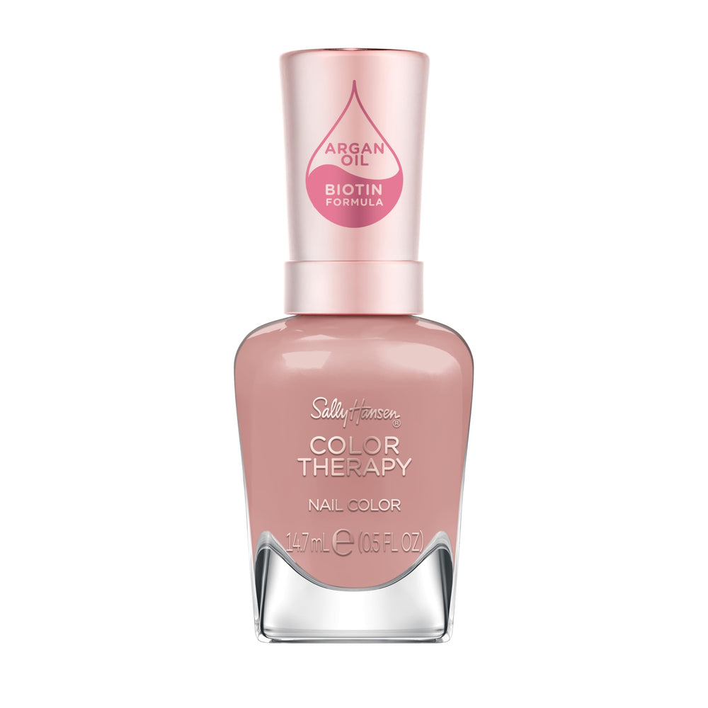 Sally Hansen front packaging showing mauve-pink shade and benefits
