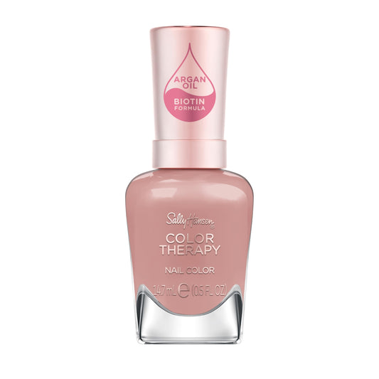 Sally Hansen front packaging showing mauve-pink shade and benefits