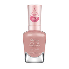 Sally Hansen front packaging showing mauve-pink shade and benefits