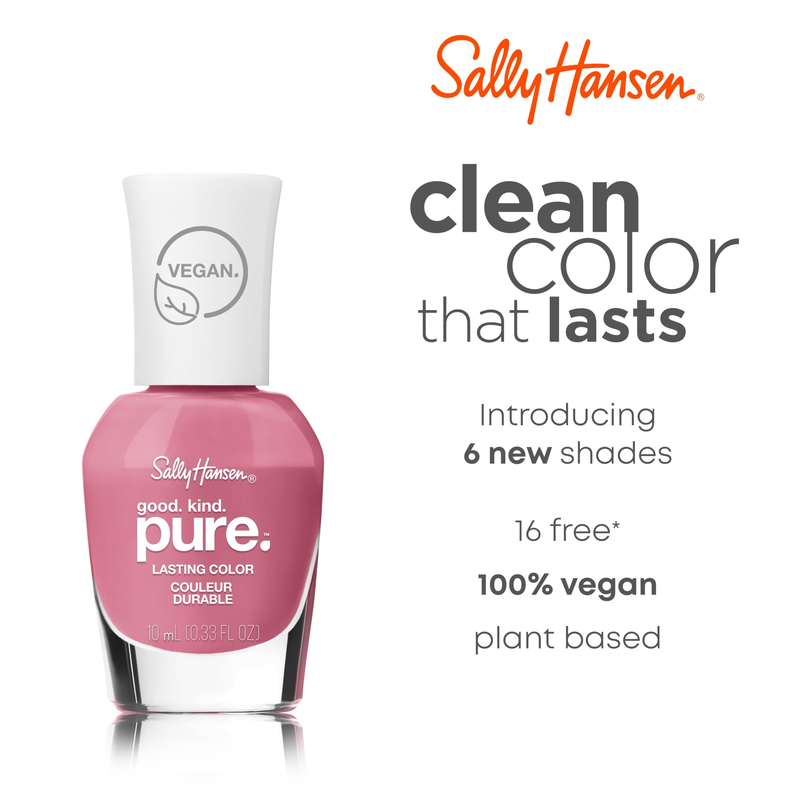 Sally Hansen bottle close-up of rim and glossy polish highlighting reflective shine