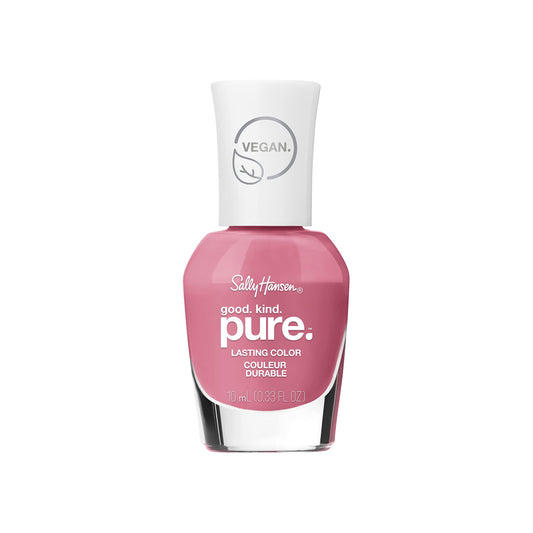 Sally Hansen bottle front packaging showing mauve-pink color and vegan badge