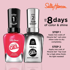 Sally Hansen brush stroke of 329 Pink Tank showing smooth coverage benefit