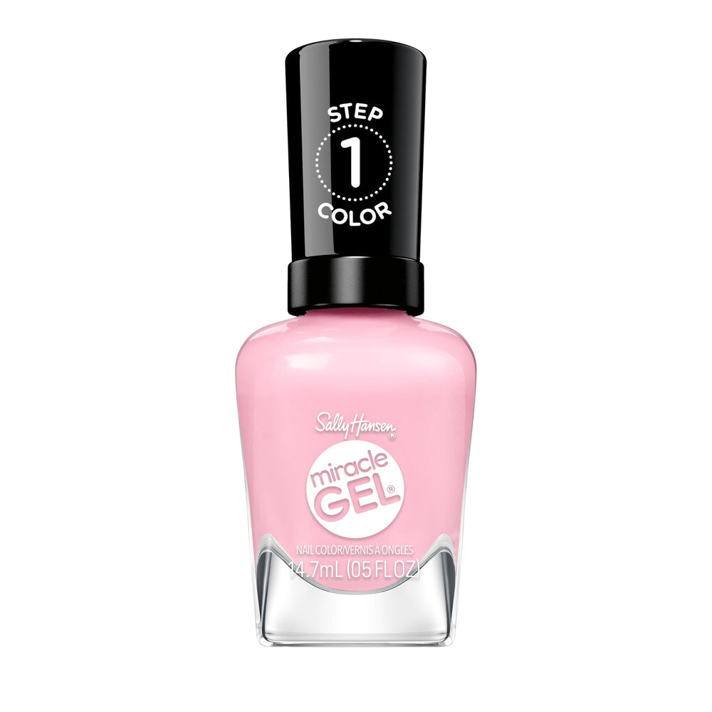 Sally Hansen bottle front view showing blush crush shade and clear branding for color choice