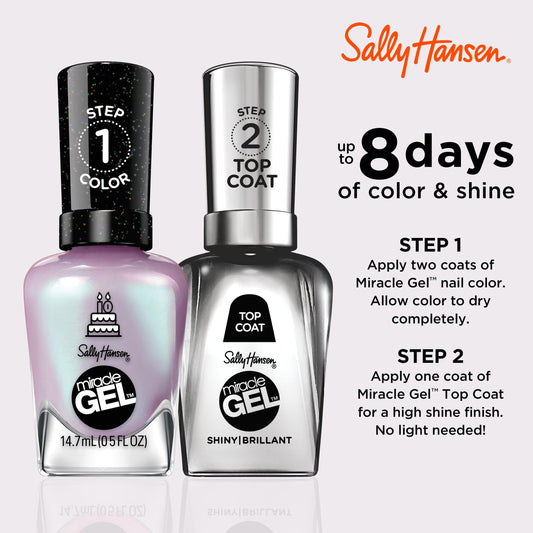Sally Hansen brush and cap detail demonstrating smooth application and even coverage