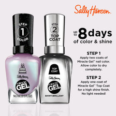 Sally Hansen brush and cap detail demonstrating smooth application and even coverage