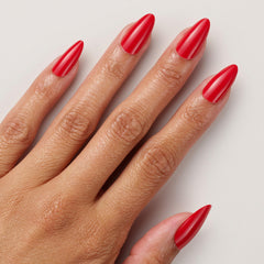 Sally Hansen hand applying nail showing easy-application benefit