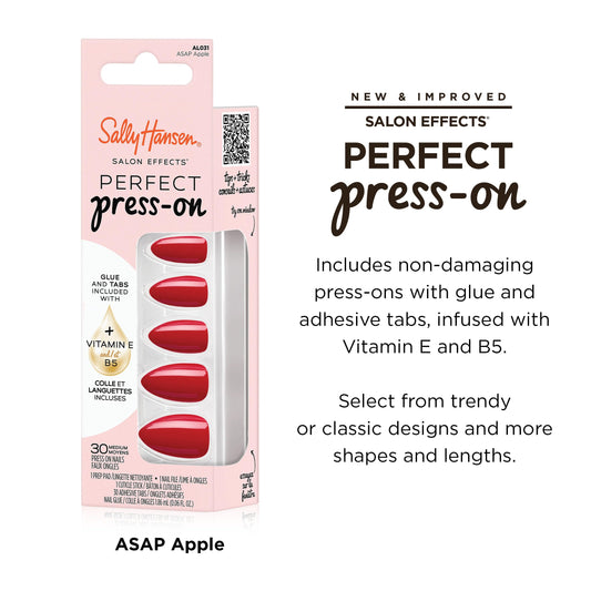 Sally Hansen 30 nails laid out showing size variety for precise fit benefit