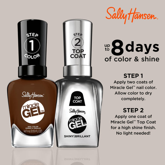 Sally Hansen brush stroke demonstrating smooth crème texture and full coverage