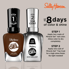 Sally Hansen brush stroke demonstrating smooth crème texture and full coverage