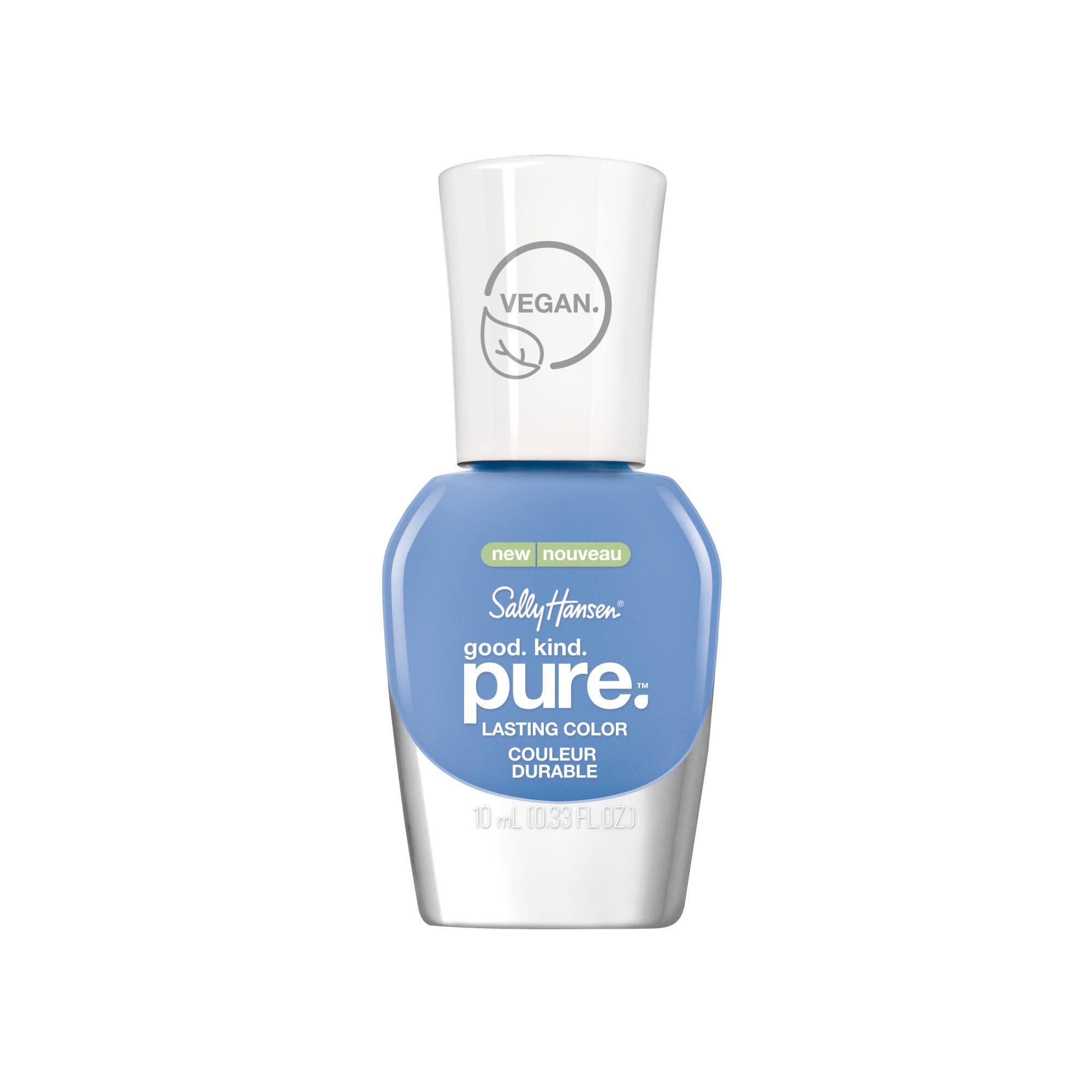 Sally Hansen Blue Moonstone front bottle showing color and glossy finish