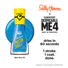 Sally Hansen Blue Over close-up showing rich royal blue color payoff