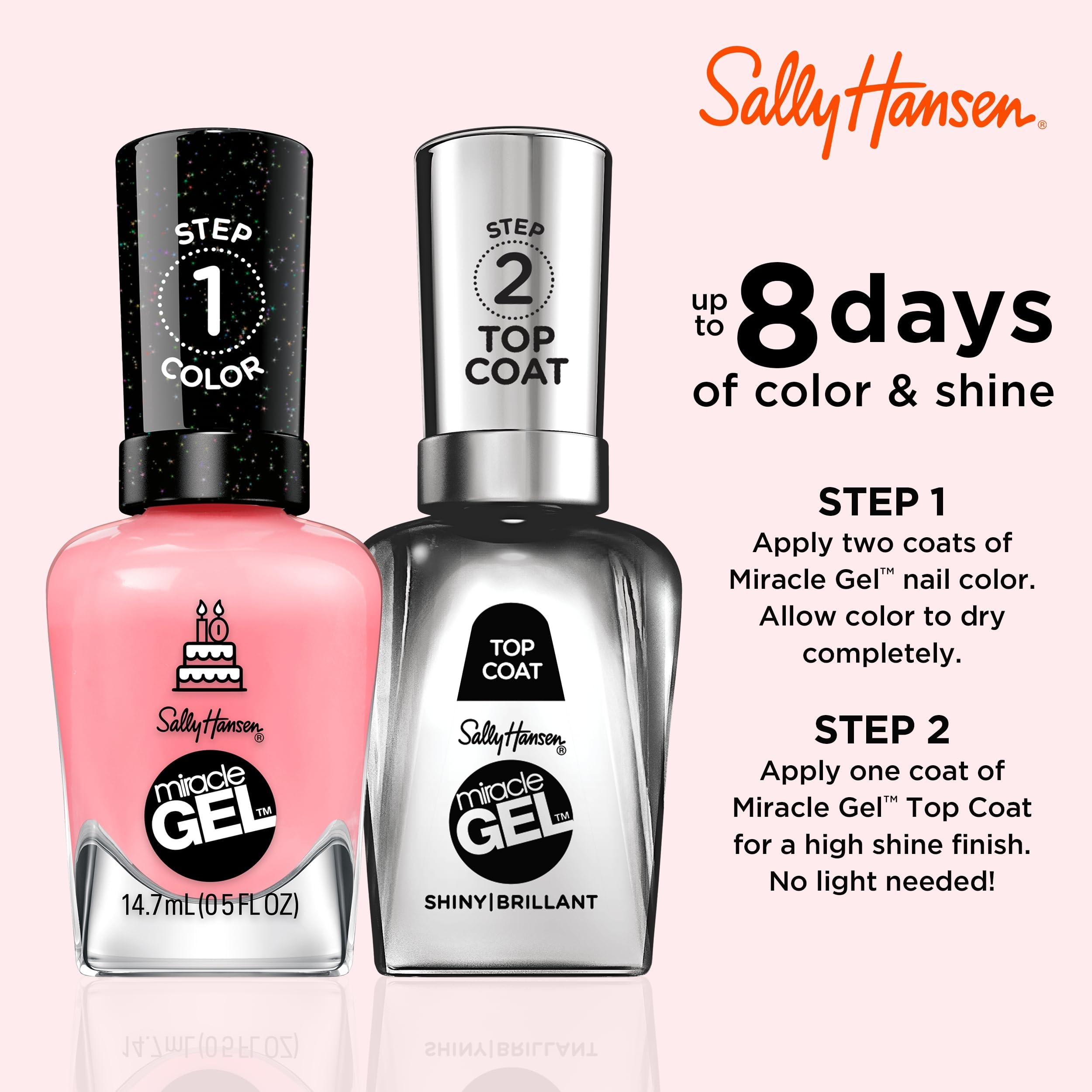 Sally Hansen brush applying smooth pigmented stroke for even coverage benefit