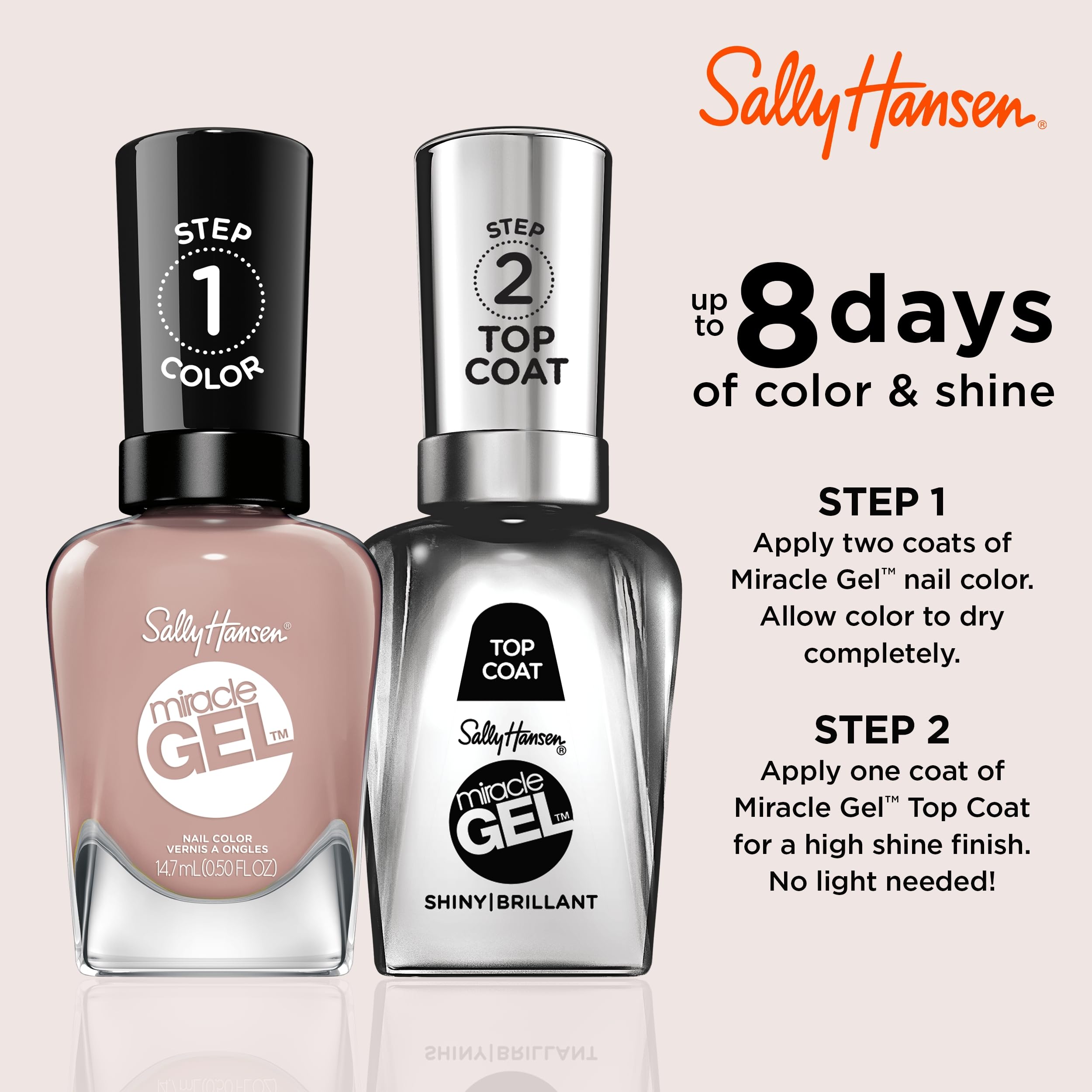 Sally Hansen brush closeup demonstrating smooth application benefit