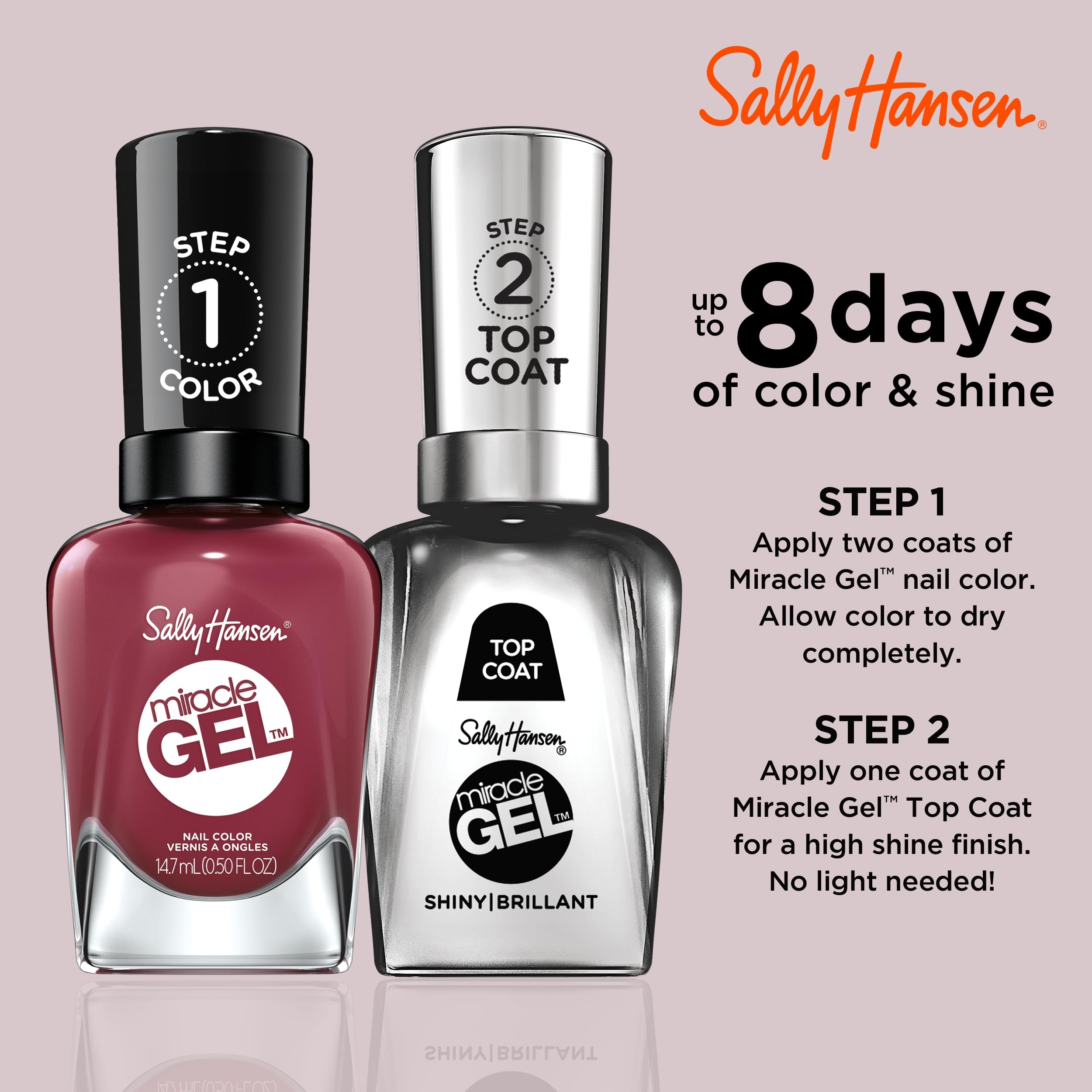 Sally Hansen brush detail applying smooth even strokes for precise coverage