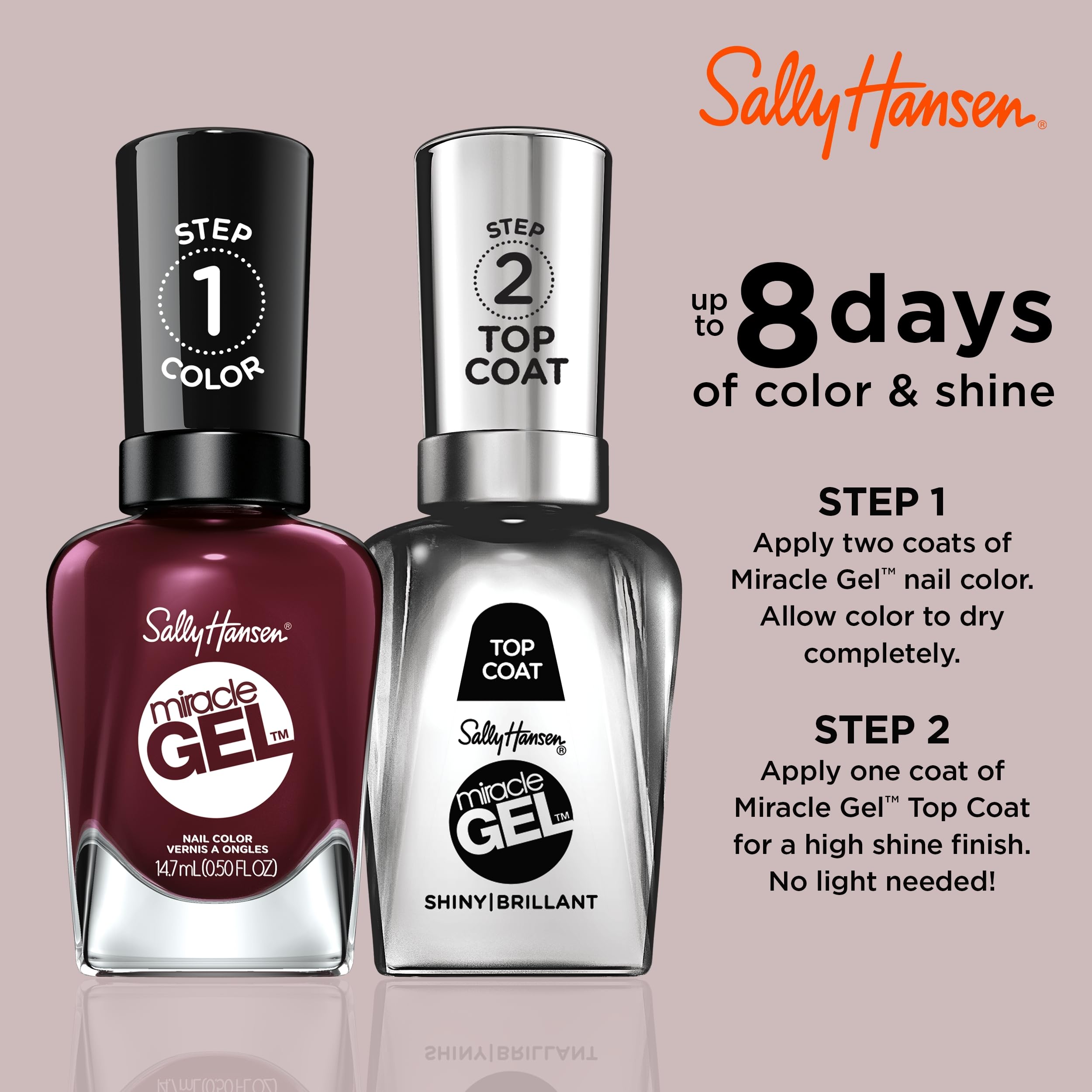 Sally Hansen brush stroke showing smooth formula and even application benefit