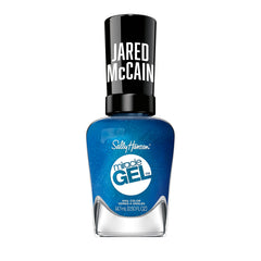 Sally Hansen bottle front packaging showing Bucket Blue and collaboration badge for product recognition