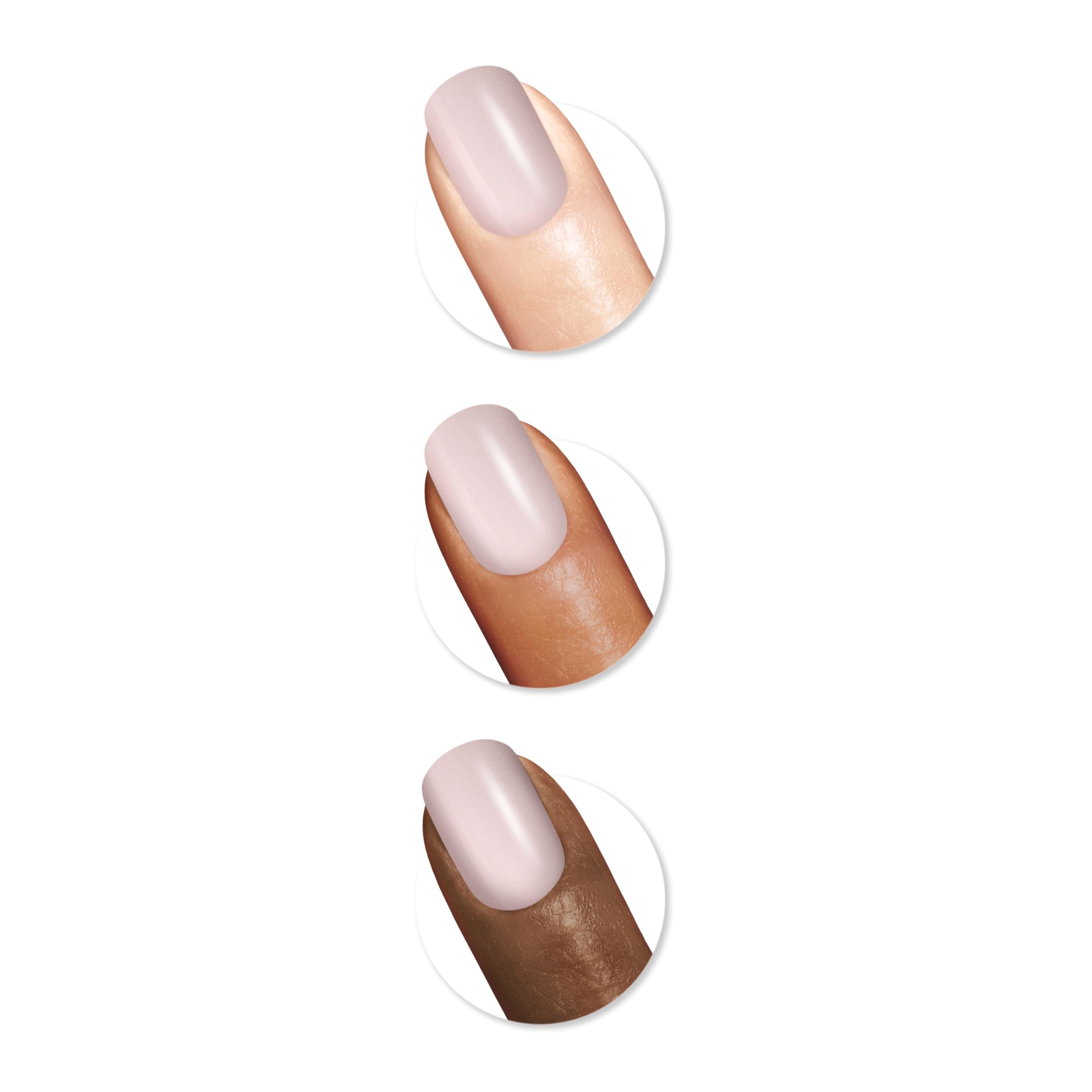 Sally Hansen brush stroke of 127 showing smooth application and even coverage benefit
