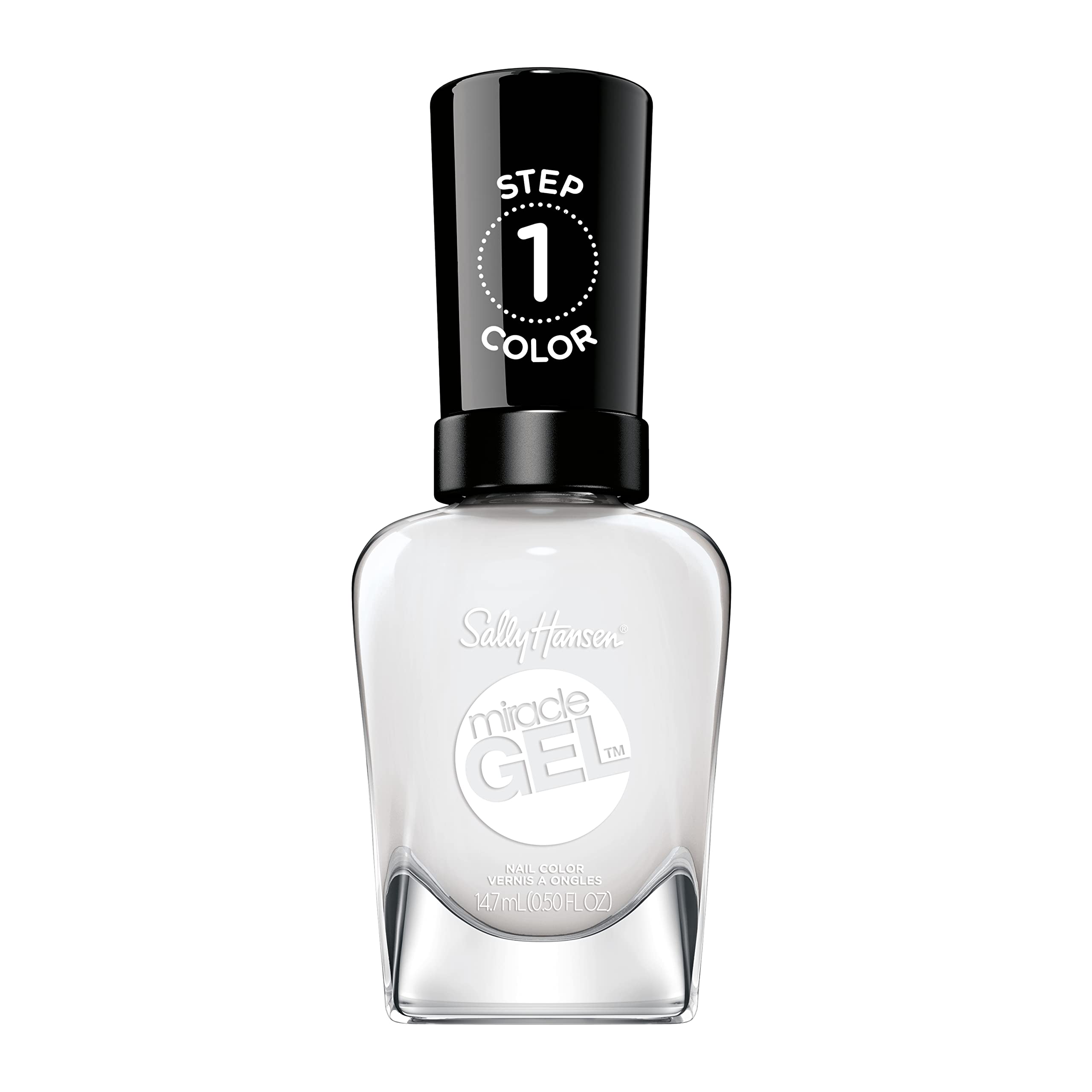 Sally Hansen Cuddle Puddle front bottle showing label and shade benefit of salon finish