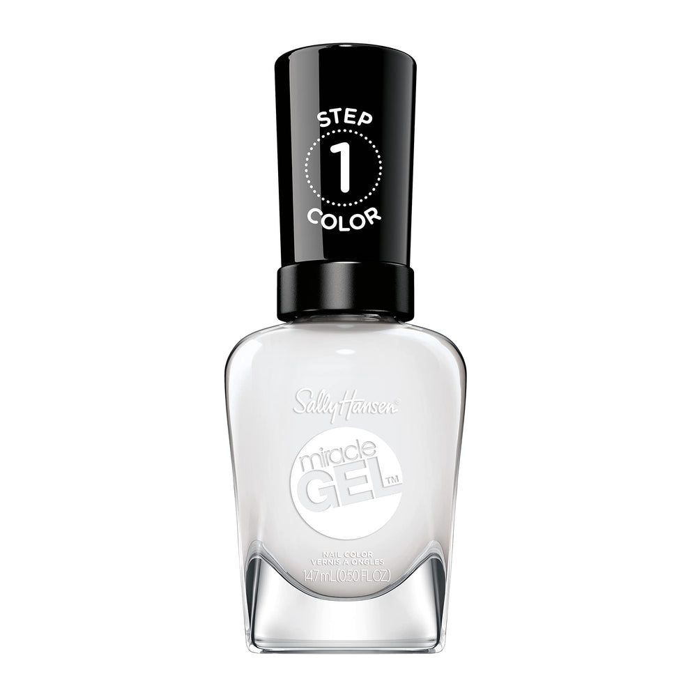 Sally Hansen Cuddle Puddle front bottle showing label and shade benefit of salon finish