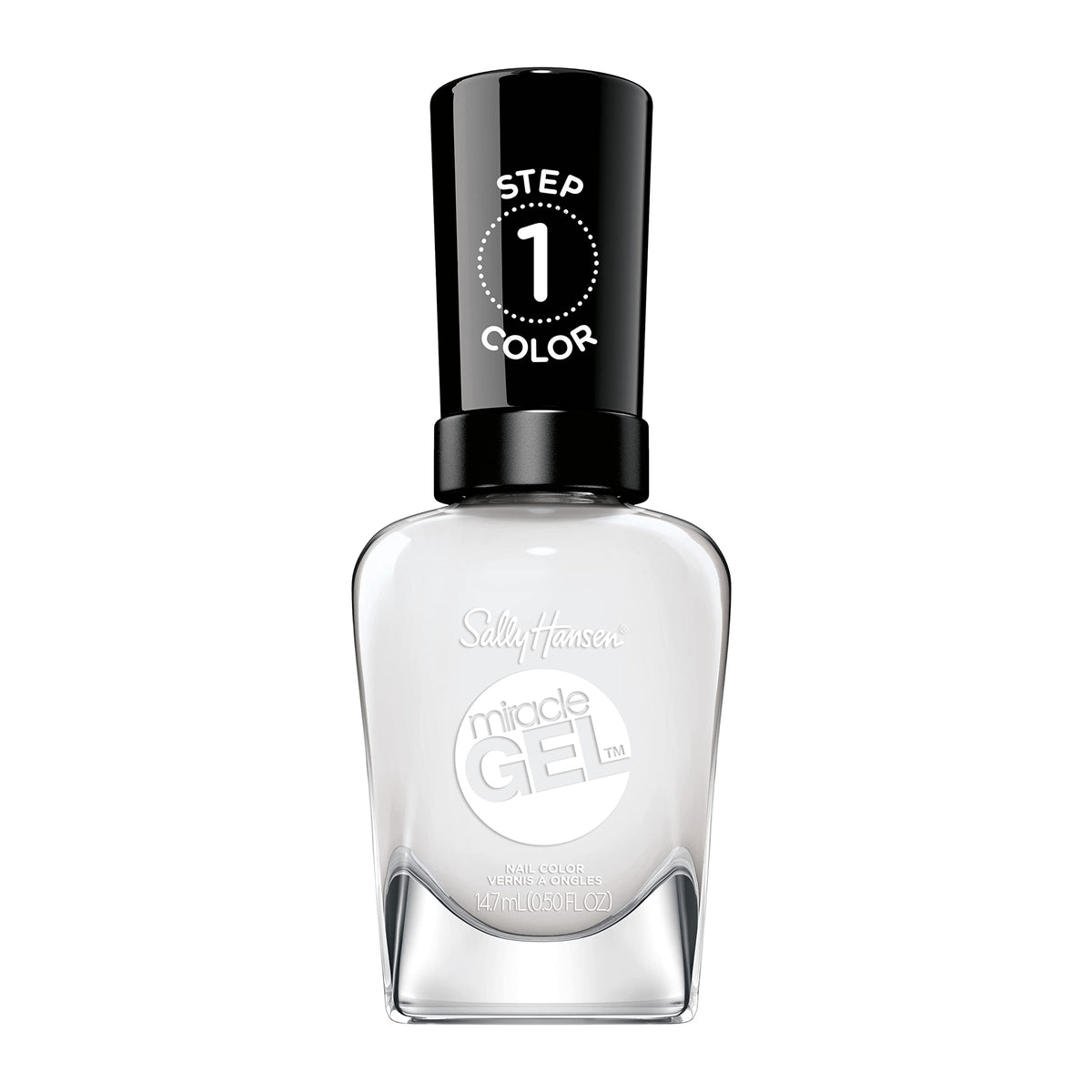 Sally Hansen Cuddle Puddle front bottle showing label and shade benefit of salon finish