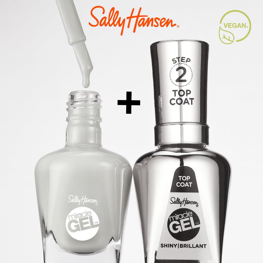 Sally Hansen bottle held in hand in cozy setting showing lifestyle versatility benefit