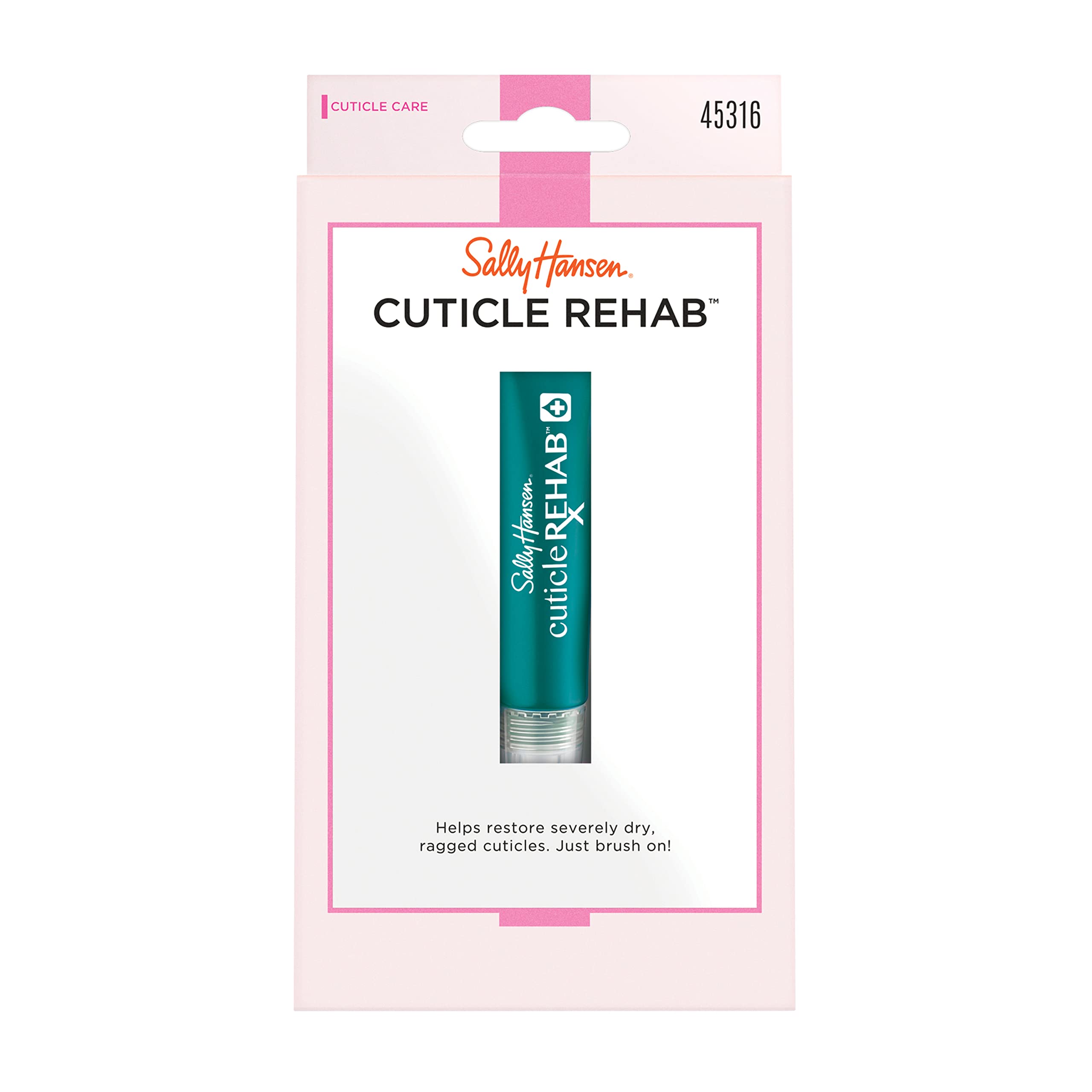 Sally Hansen Cuticle Rehab front view showing product branding and applicator for easy use