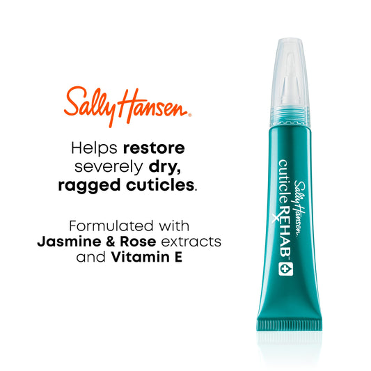 Sally Hansen Cuticle Rehab gel texture close-up highlighting smooth moisturizing formula