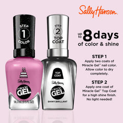 Sally Hansen brush stroke of Figgin' Love Hue showing smooth pigmentation benefit