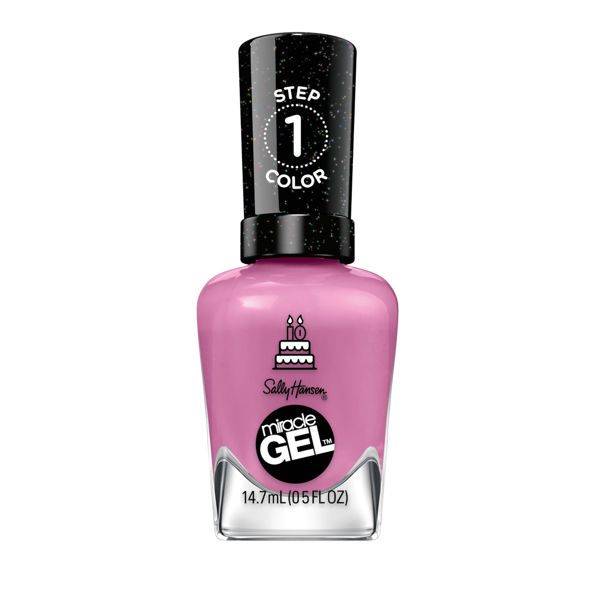 Sally Hansen bottle front view showing Figgin' Love Hue and glossy finish