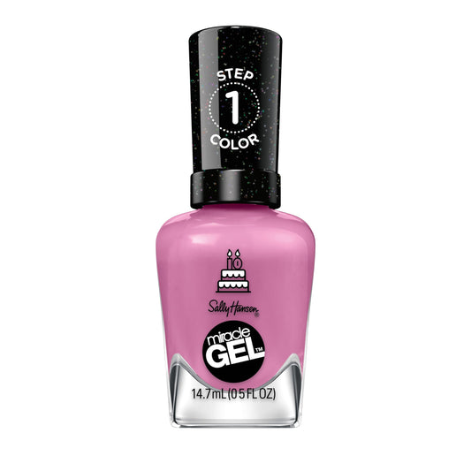 Sally Hansen bottle front view showing Figgin' Love Hue and glossy finish