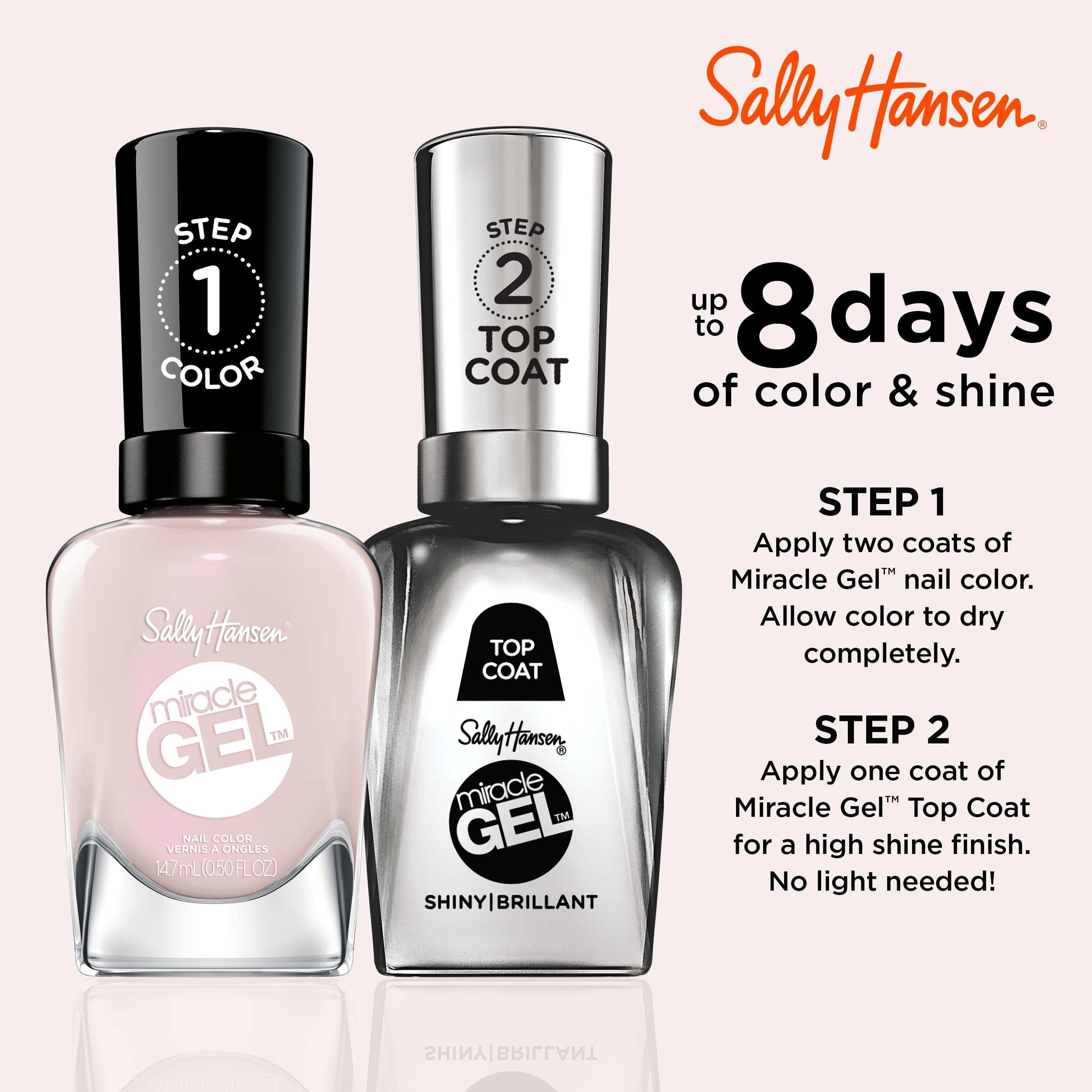 Sally Hansen brush pulling polish showing smooth glide and even application benefit