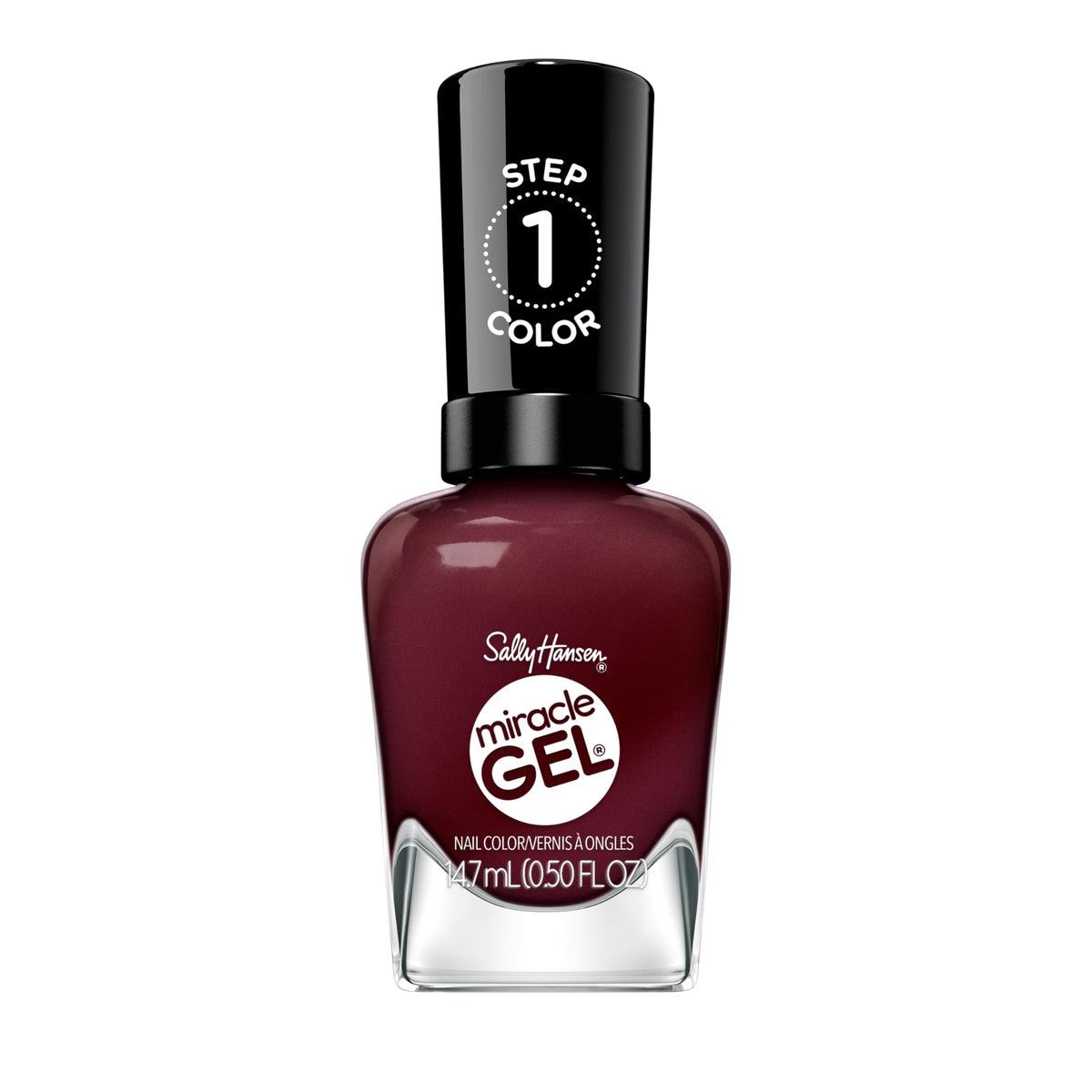 Sally Hansen front bottle showing product and vibrant finish benefit