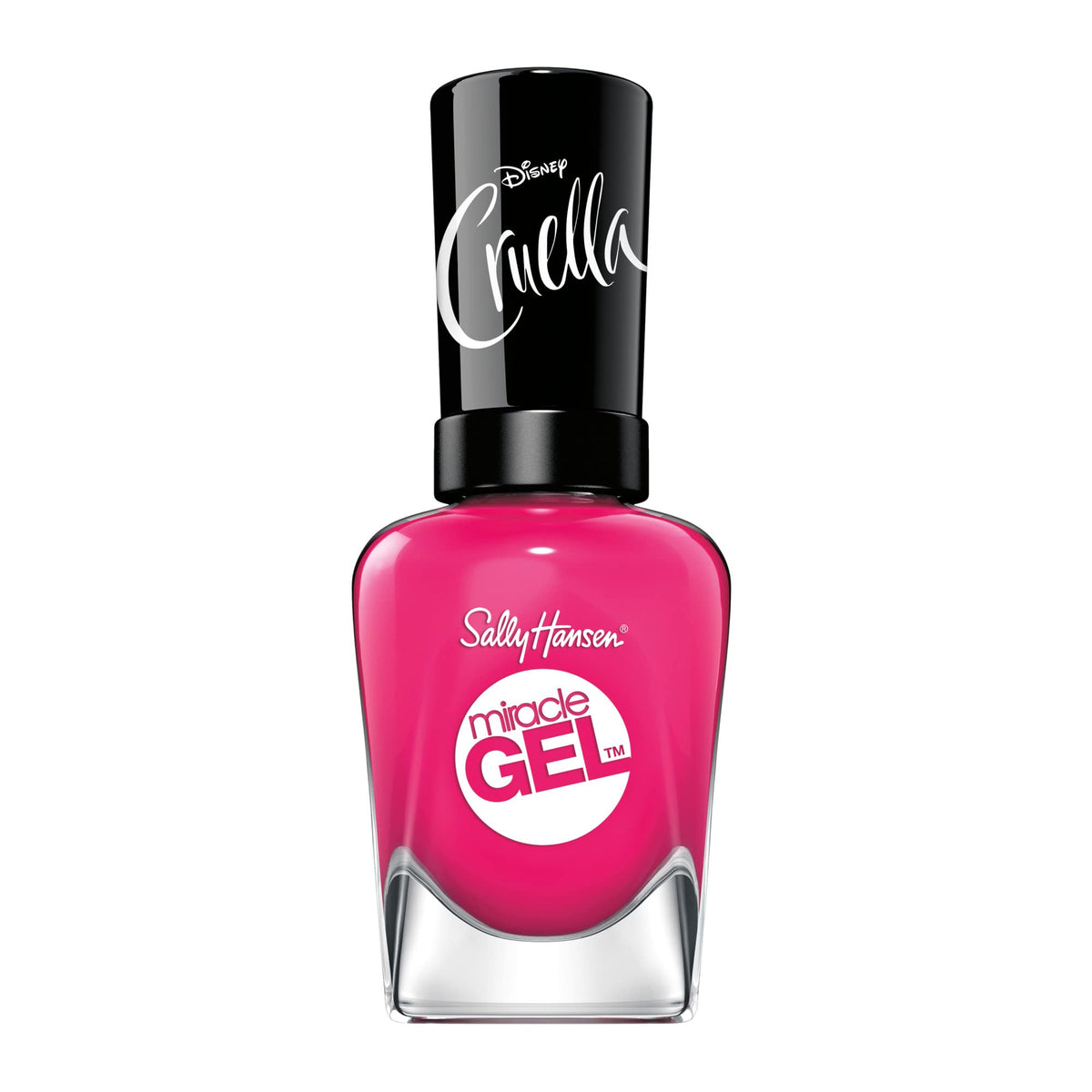 Sally Hansen front bottle showing Tipsy Gypsy pink and clear branding for easy identification and benefit