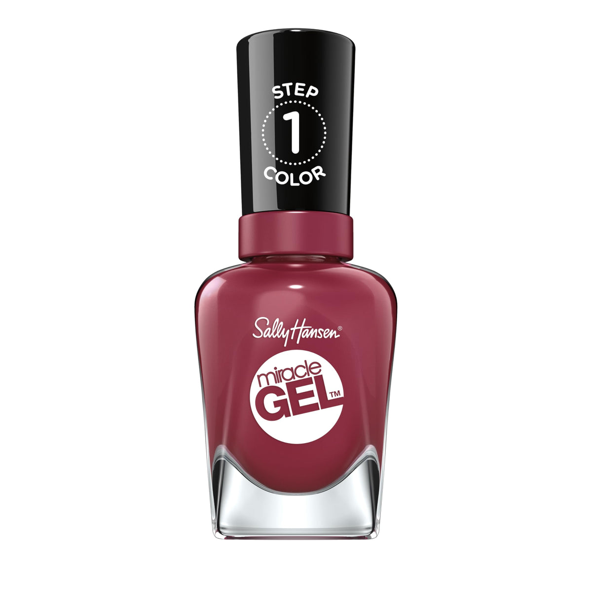 Sally Hansen front packaging showing berry shade and glossy finish benefit