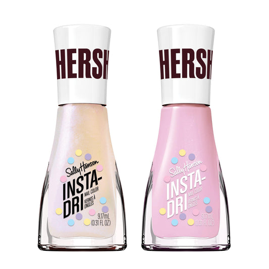 Sally Hansen front packaging of the Cookies'n'Creme duo shows quick-dry benefit