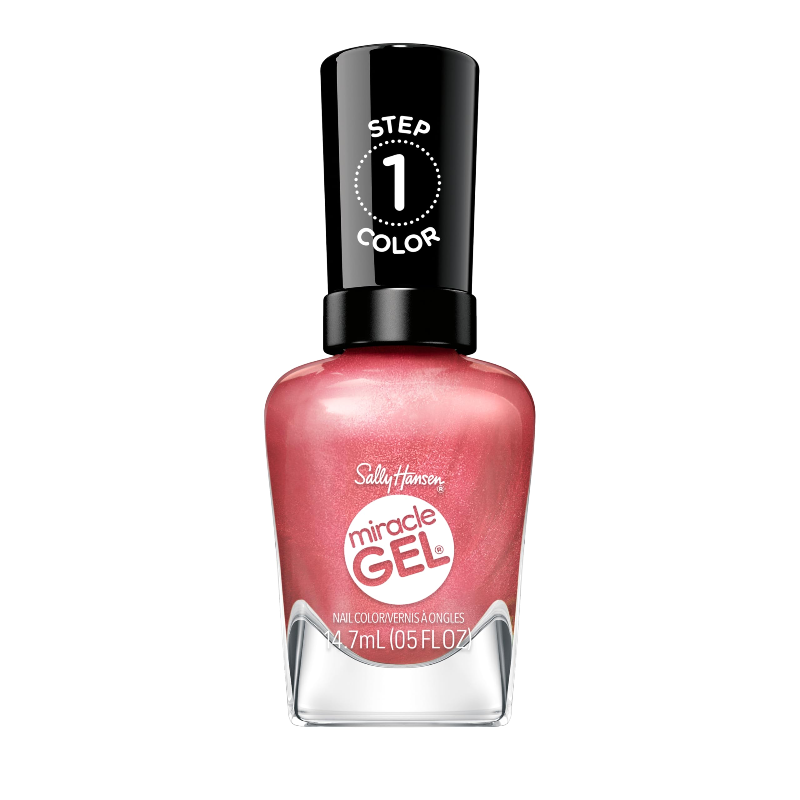 Sally Hansen front packaging showing rosey pearl shade and benefits