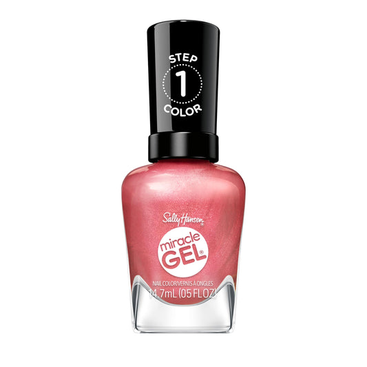 Sally Hansen front packaging showing rosey pearl shade and benefits