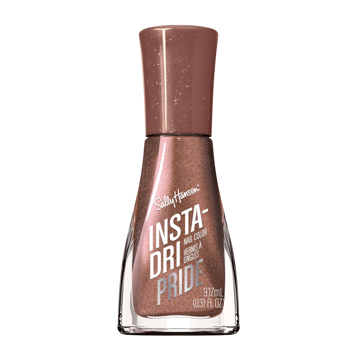 Sally Hansen front packaging showing LGB-Tea metallic polish, bold color payoff