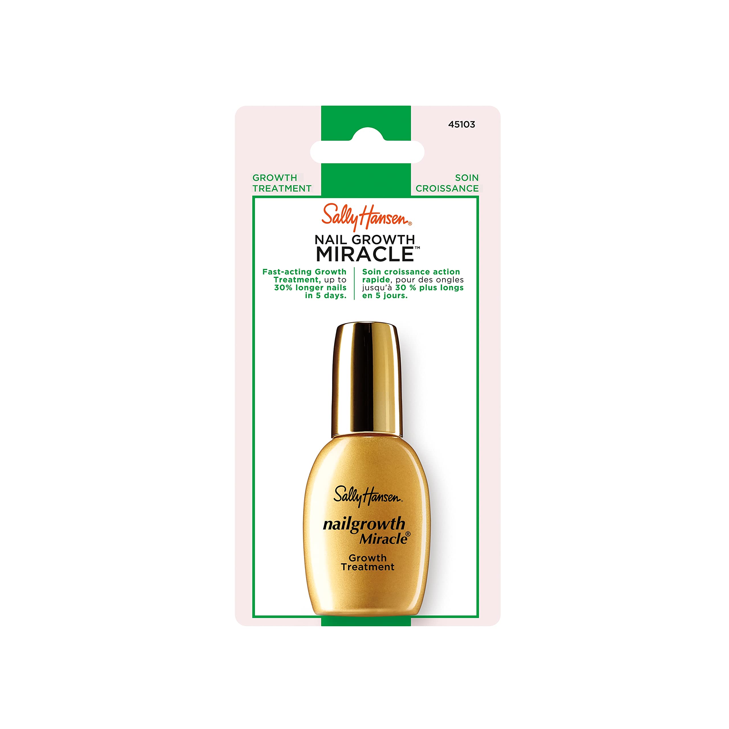 Sally Hansen front packaging showing product benefits and strength