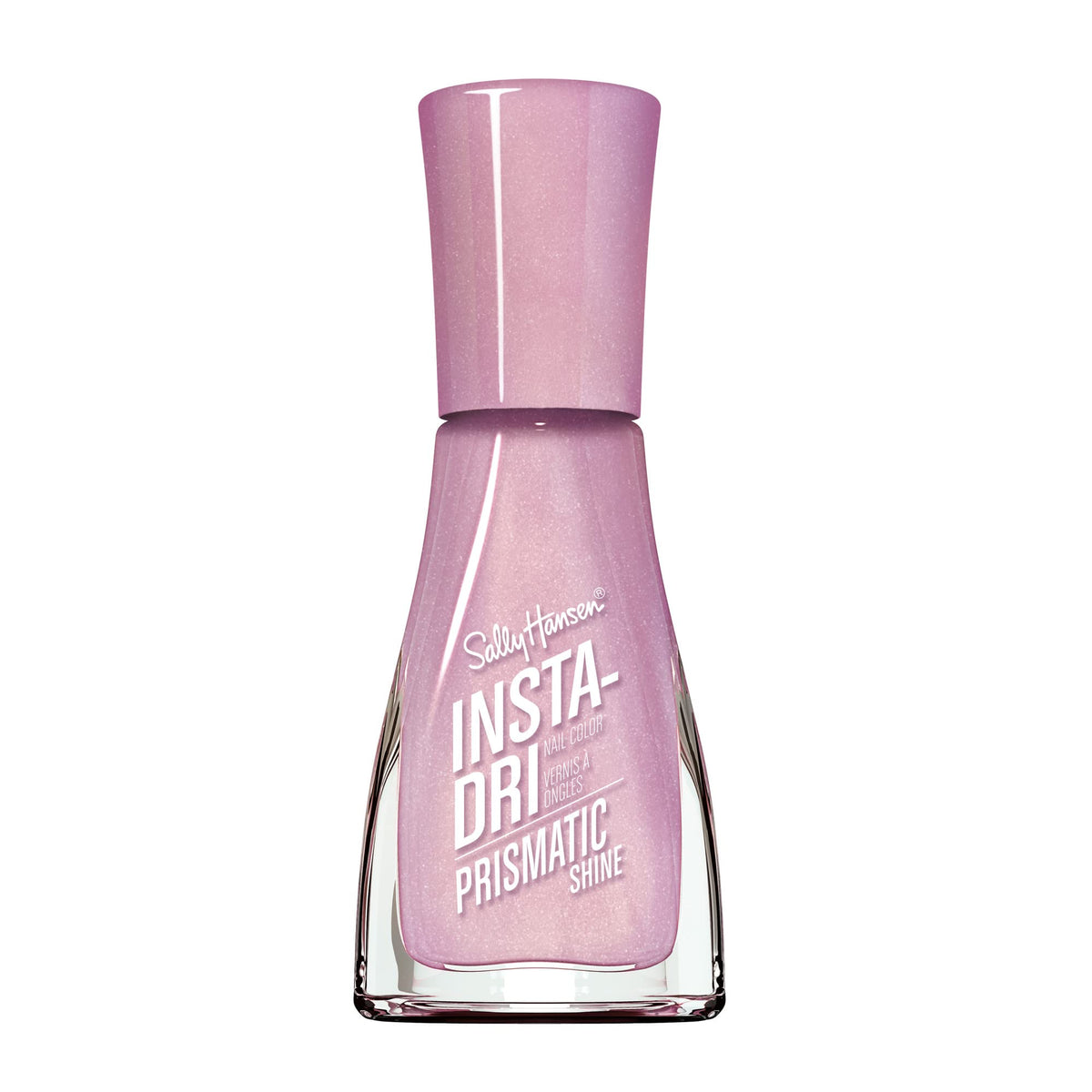 Sally Hansen bottle front view showing bright glow getter color and fast finish benefit