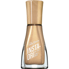 Sally Hansen Go For Gold front view showing rich gold color and glossy benefit