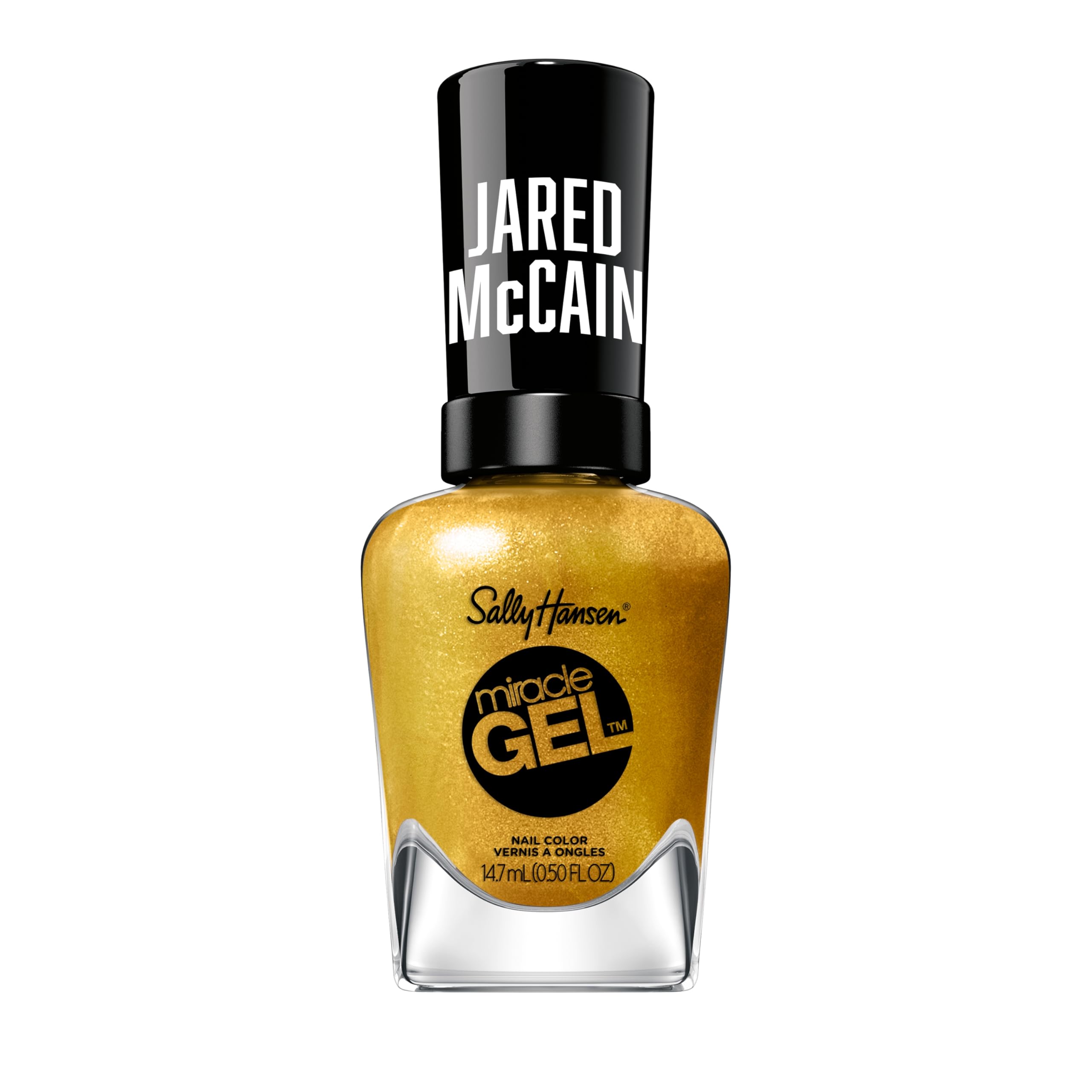 Sally Hansen bottle front view showing GOAT Gold shade and brand