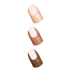 Sally Hansen sheer Pink Cloud swatch on skin showing natural tint benefit